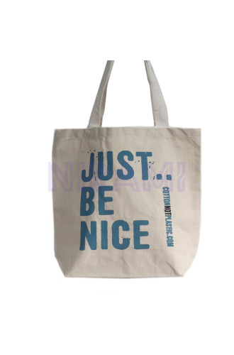 Bolsas de algodón ecológico - Just Be Nice  (4 diseños surtidos)