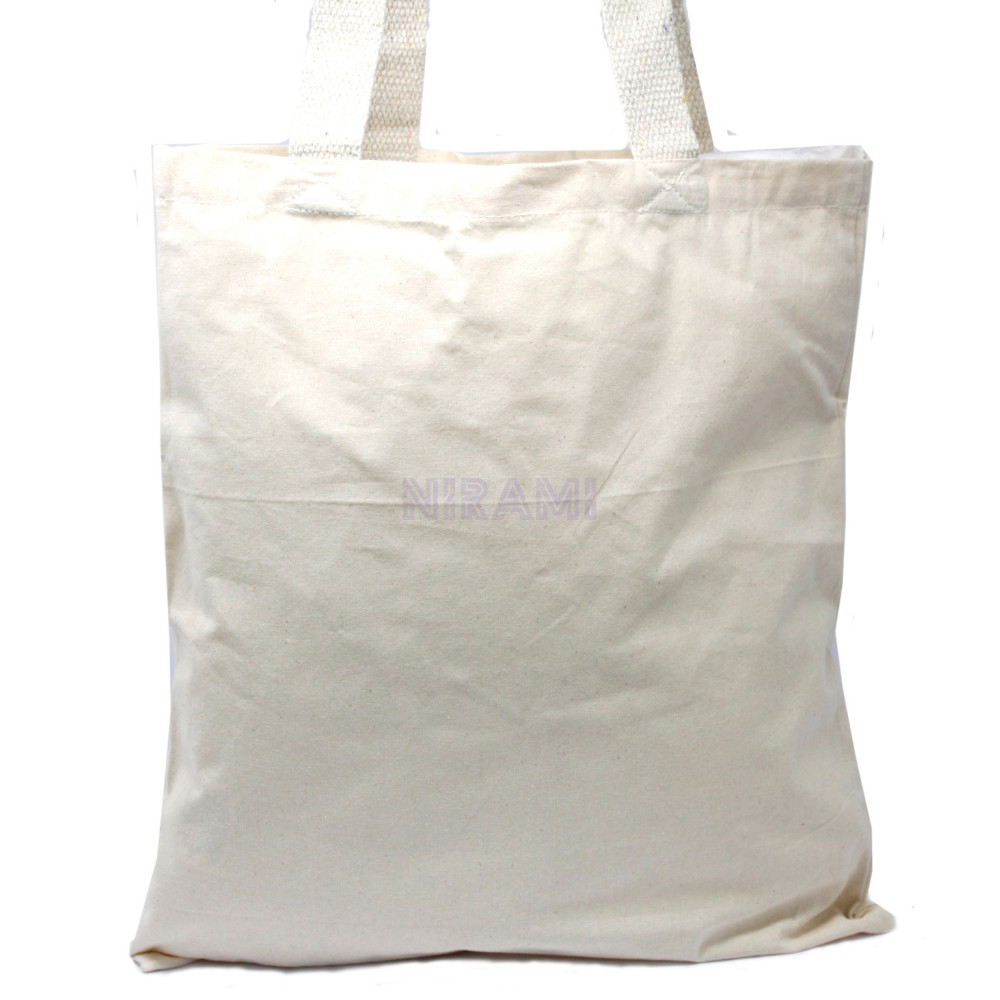 Bolso Algodón grande Natural 38x42cm