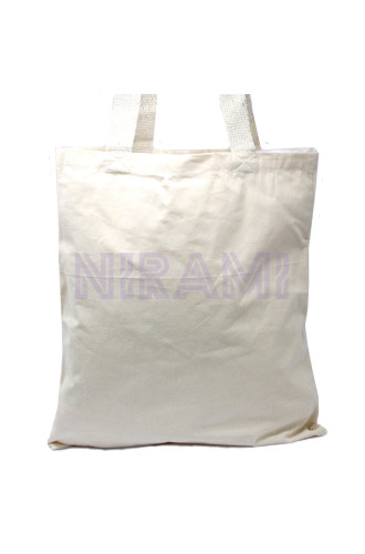 Bolso Algodón grande Natural 38x42cm