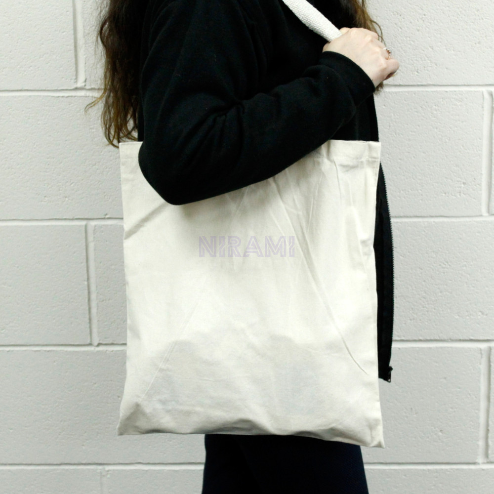 Bolso Algodón grande Natural 38x42cm