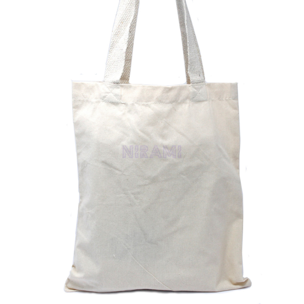 Bolsa Mediana Natural de Algodón 35x30cm