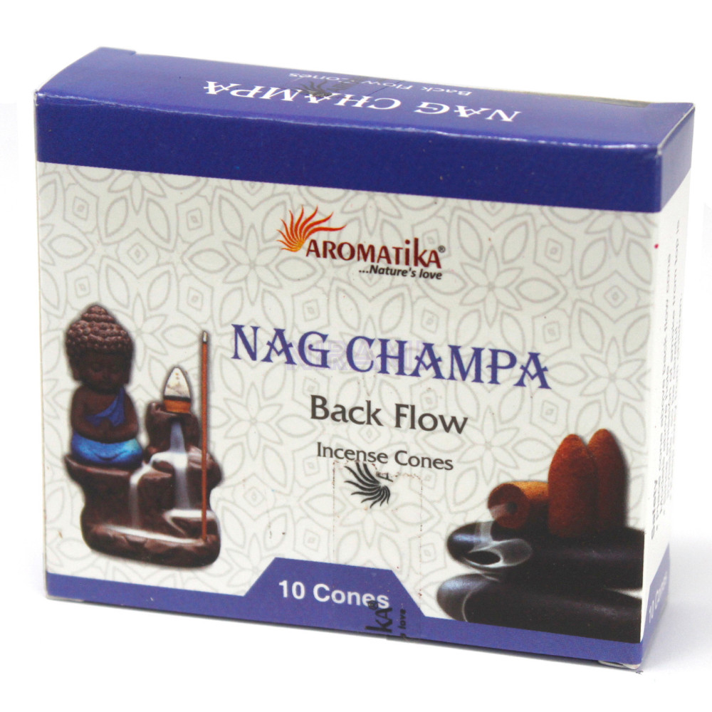 Nag Champa - Aromatika Backflow Incense Cones 