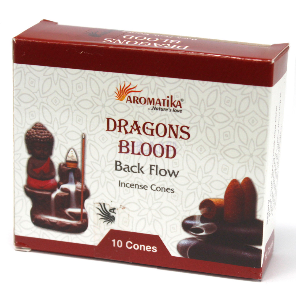 Dragon's Blood - Aromatika Backflow Incense Cones 