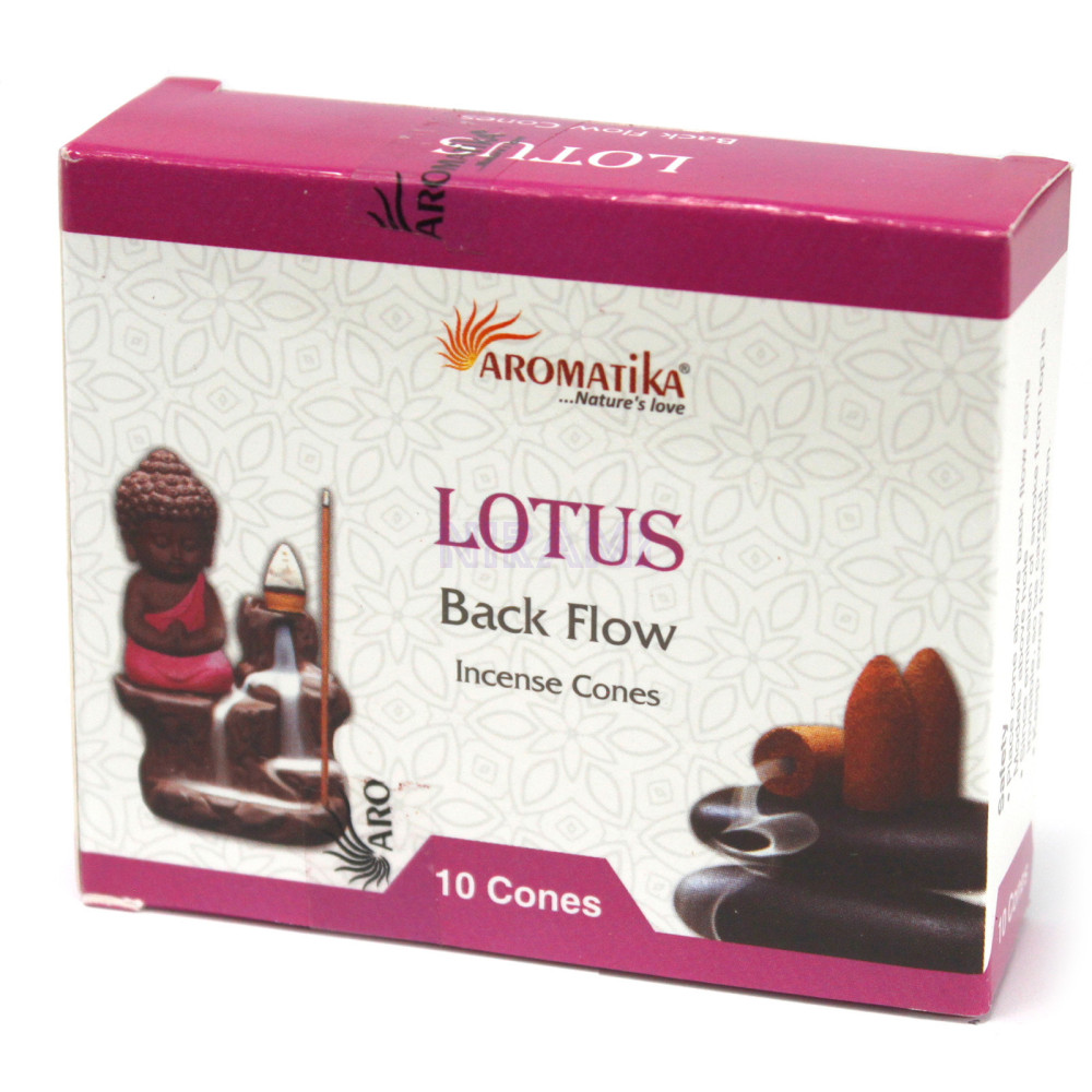 Lotus - Aromatika Backflow Incense Cones 