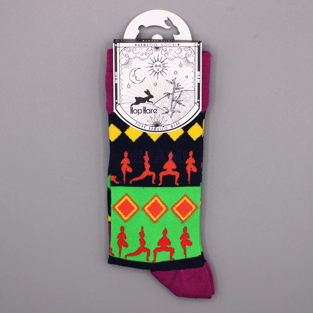 Calcetines de bambú Hop Hare (36-40) - Posturas de yoga