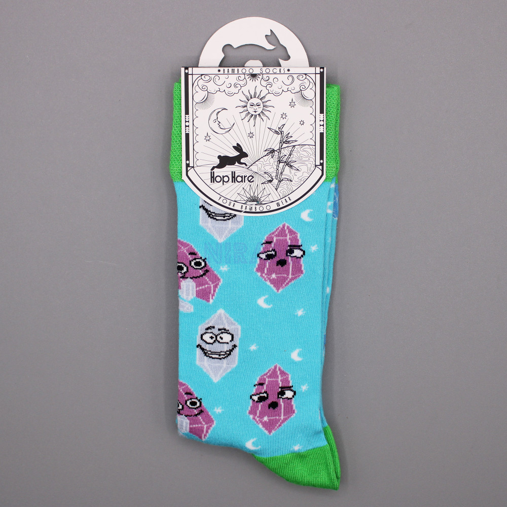 Calcetines de bambú Hop Hare (36-40) - Piedras de la suerte