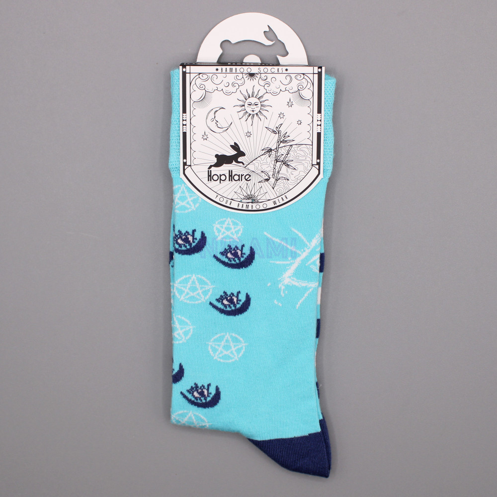 Calcetines de bambú Hop Hare (36-40) - Pentagrama y mal de ojo