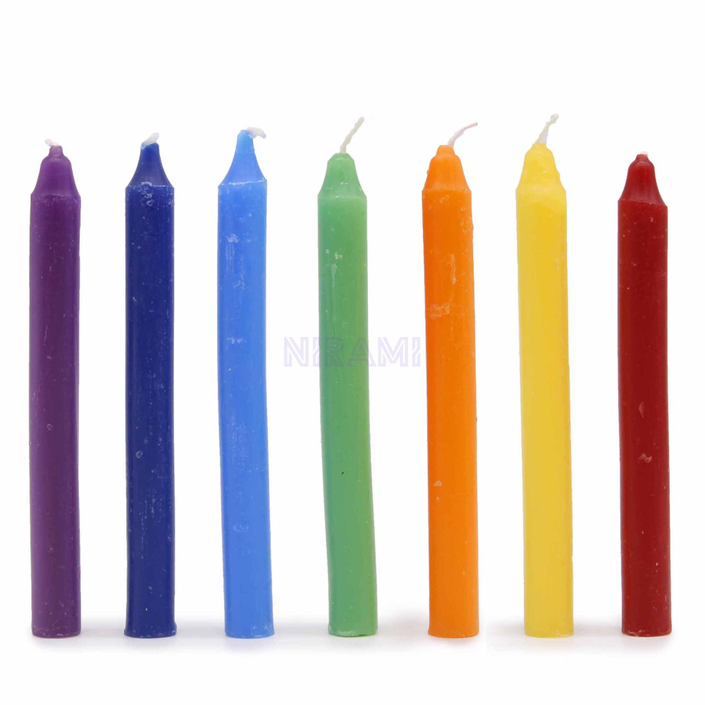 7 Chakras - Conjunto de 7 velas 