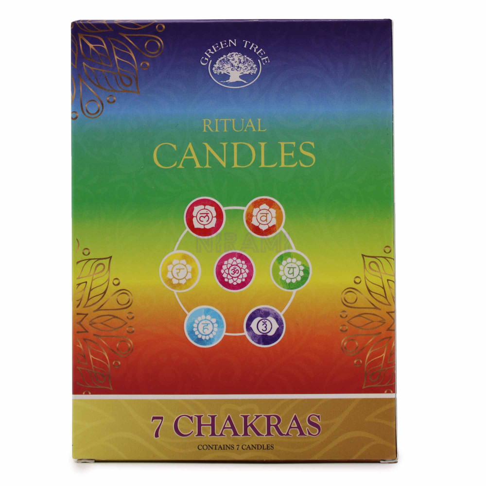 7 Chakras - Conjunto de 7 velas 