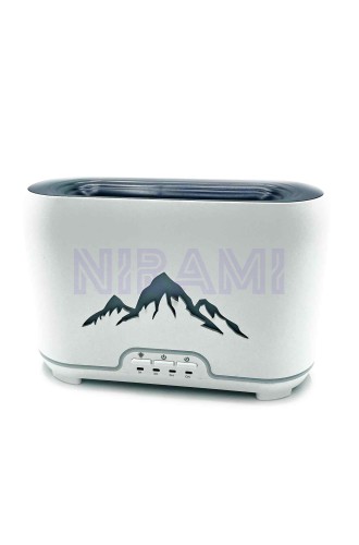 Difusor de aroma Himalayas - USB-C - Mando a distancia - Efecto llama