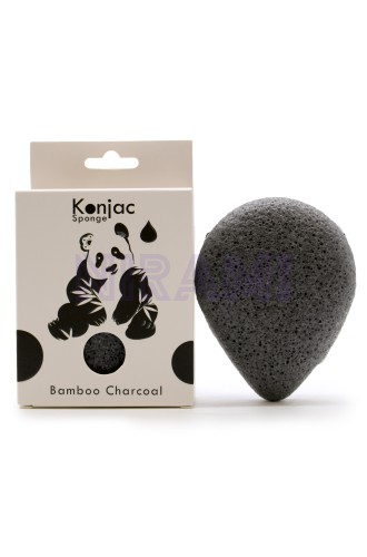 Esponja Facial Konjac - Carbón de Bambú - Antibacterial