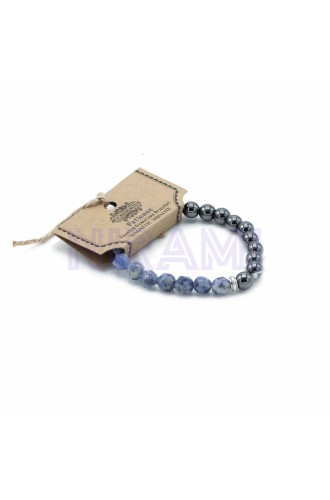 Sodalite Faceted Gemstone Bracelet - Magnetic 