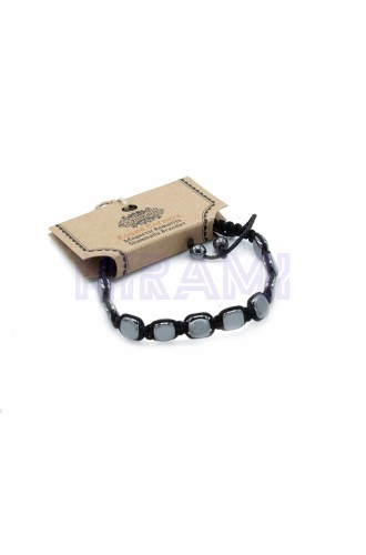 Esquinas Redondeadas Pulsera Magnética Shamballa de Hematita