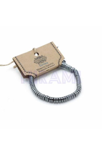 Círculos Pulsera Magnética Shamballa de Hematita 