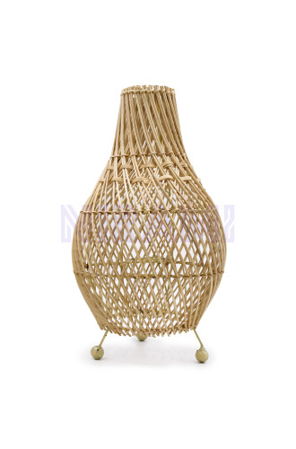 Lampara de Mesa de Ratán - Natural