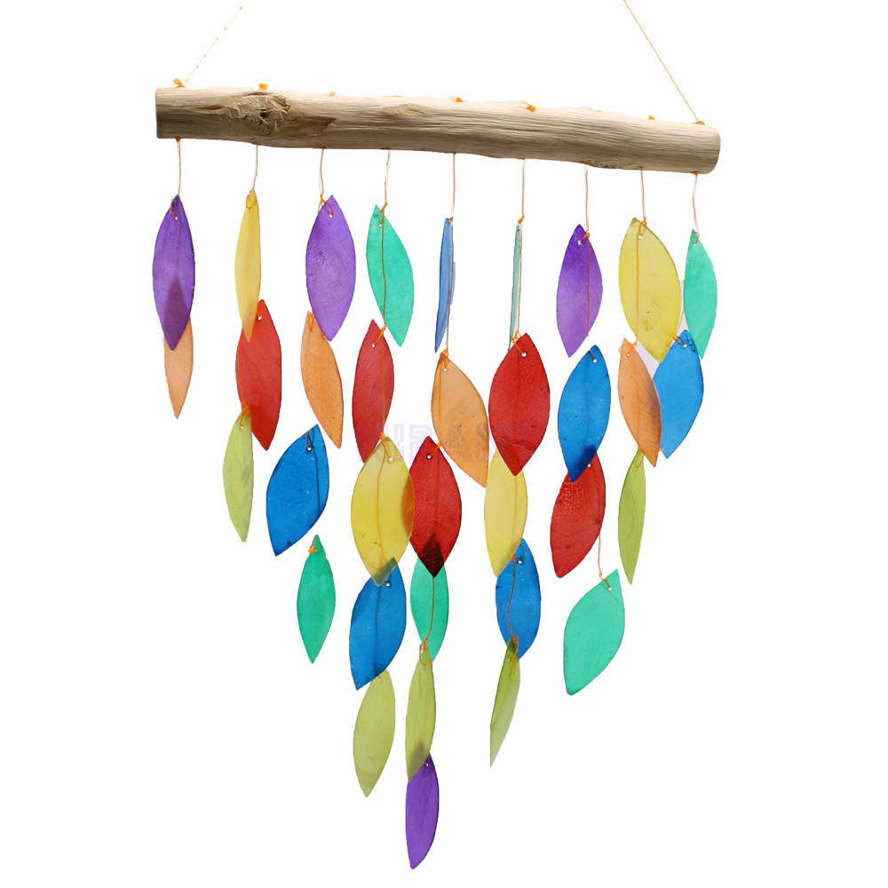 Carrillón de Madera - Hojas ArcoIris