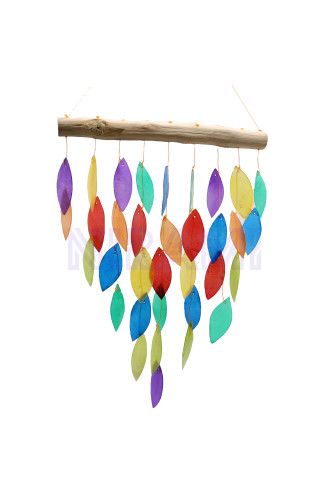 Carrillón de Madera - Hojas ArcoIris