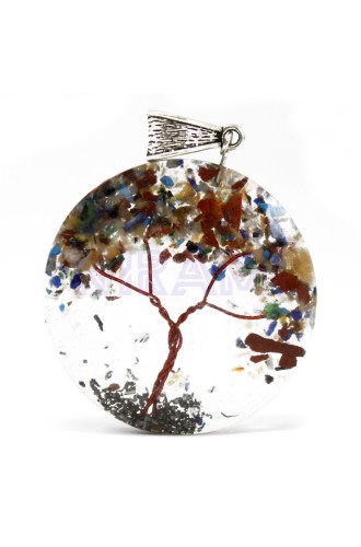 Colgante de Orgonita - Round Amethyst Tree