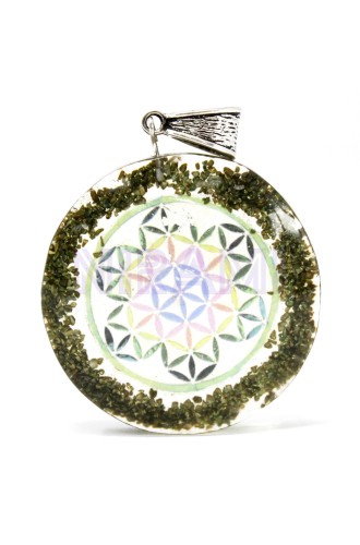Colgante de Orgonita -Piedra Verde