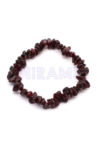 Granate de sangre Pulsera Fragmentos de Piedras Preciosas 