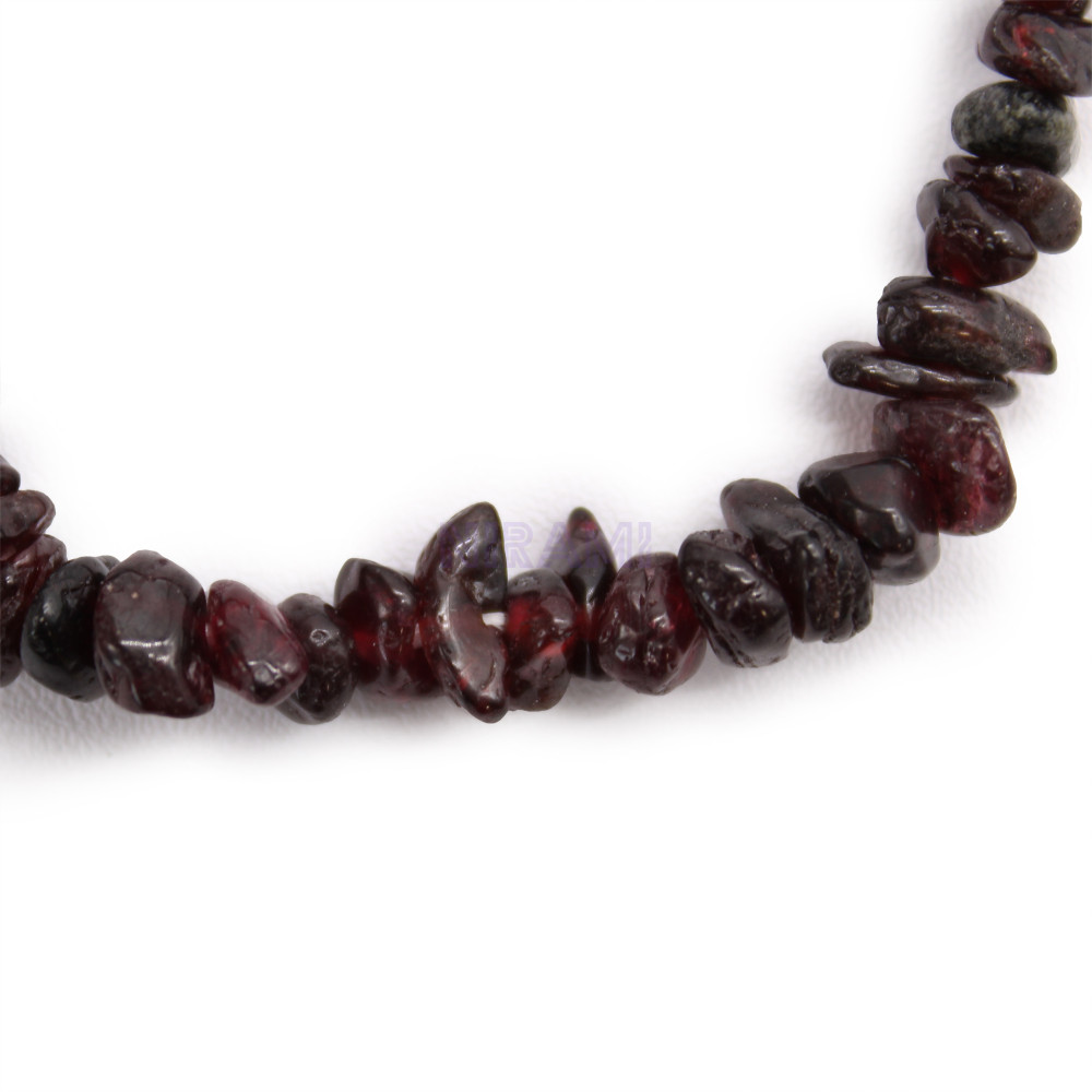 Granate de sangre Pulsera Fragmentos de Piedras Preciosas 