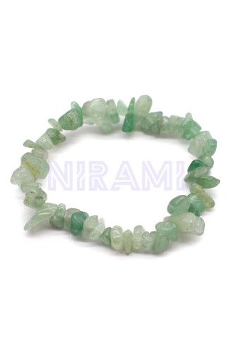 Aventurine Green Pulsera Fragmentos de Piedras Preciosas 