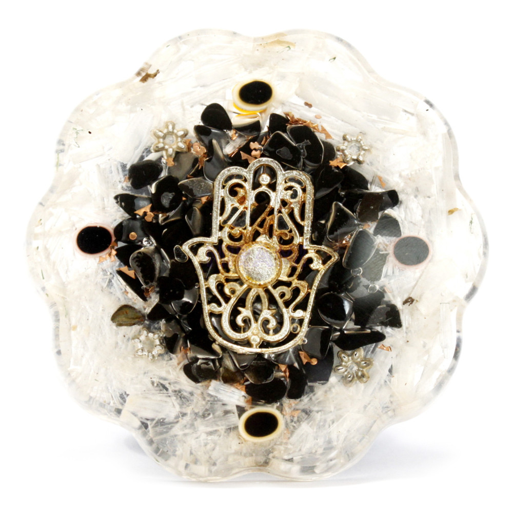 Mano de Selenita Orgonite de oficina - Mediana
