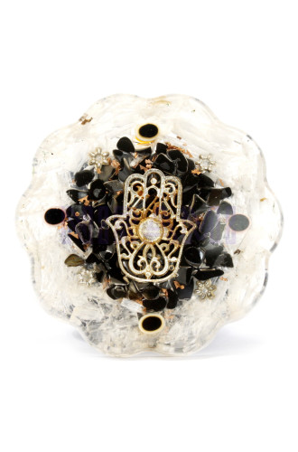 Mano de Selenita Orgonite de oficina - Mediana