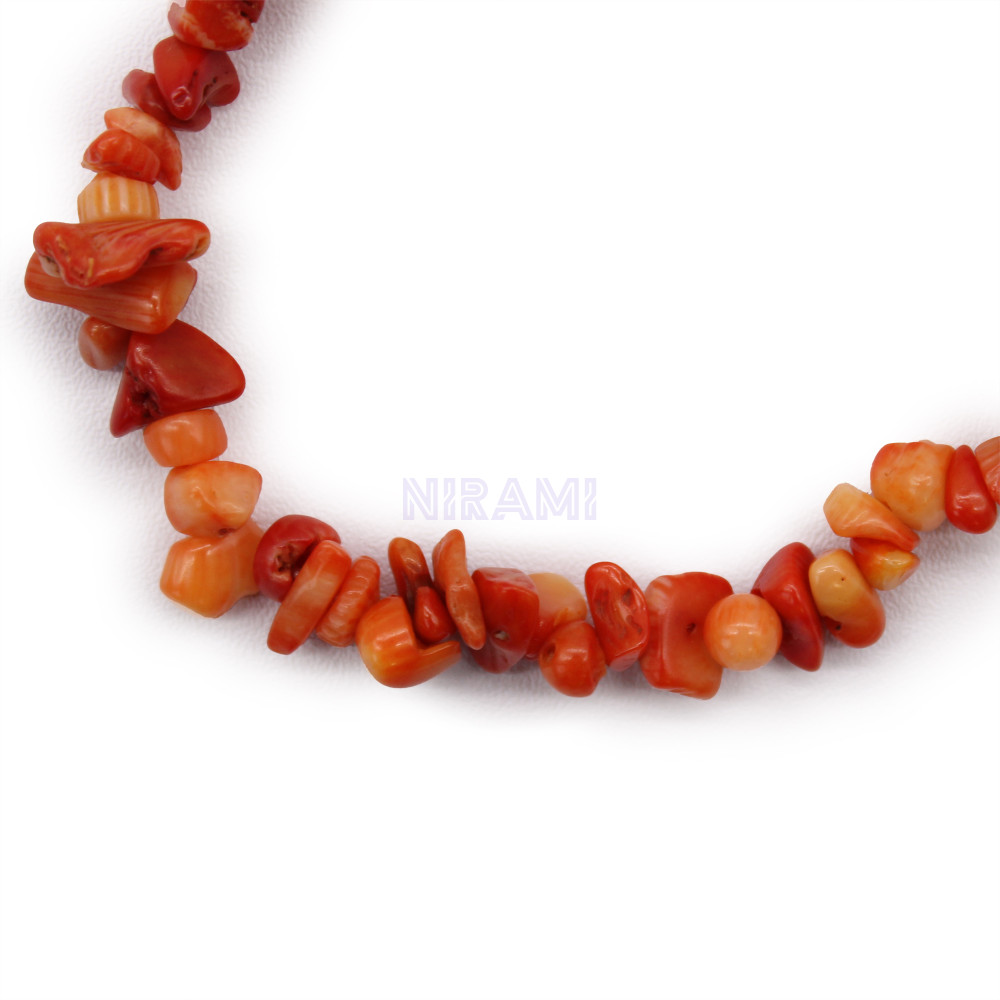 Piedra de coralita Pulsera Fragmentos de Piedras Preciosas 