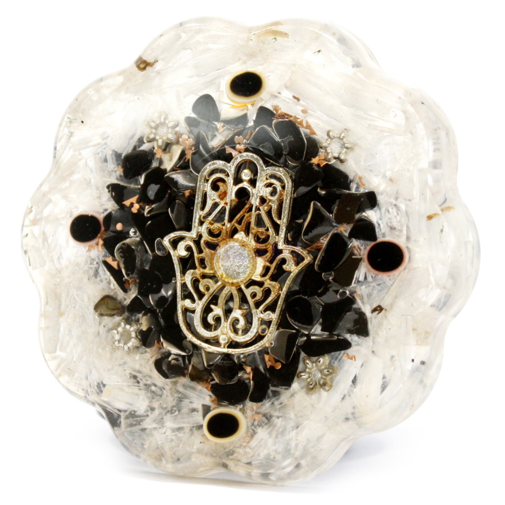 Mano de Selenita Orgonite de oficina - Mediana