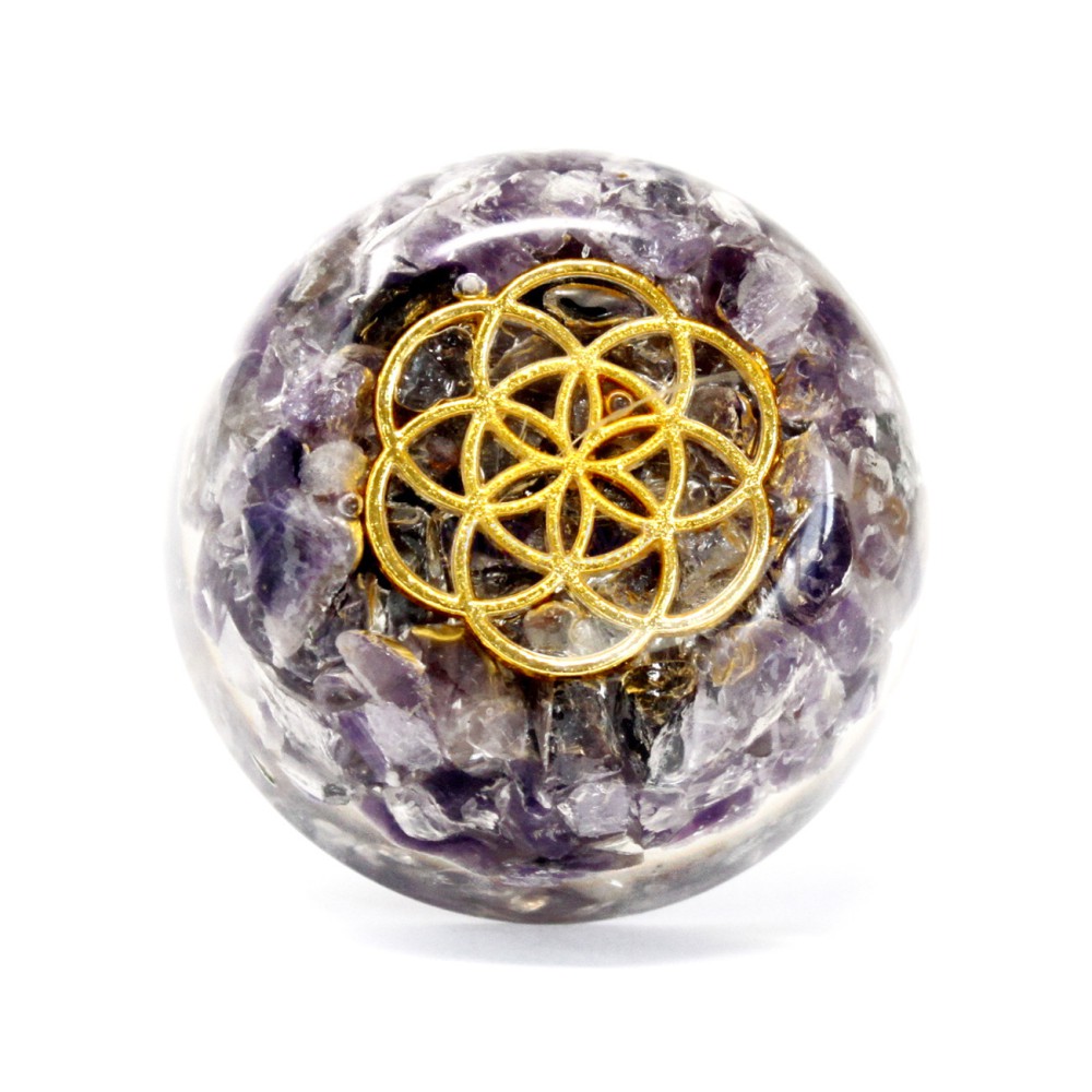 Cúpula de amatista Orgonite de oficina