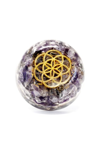 Cúpula de amatista Orgonite de oficina