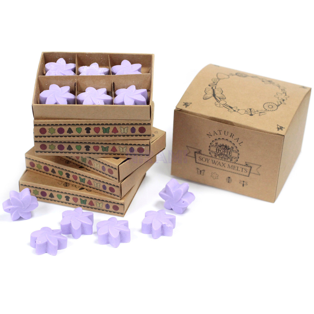 Campos de lavanda - Caja de 6 ceras de Soja
