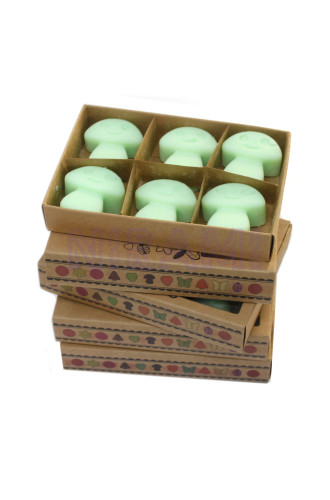 Regaliz - Caja de 6 ceras de Soja 