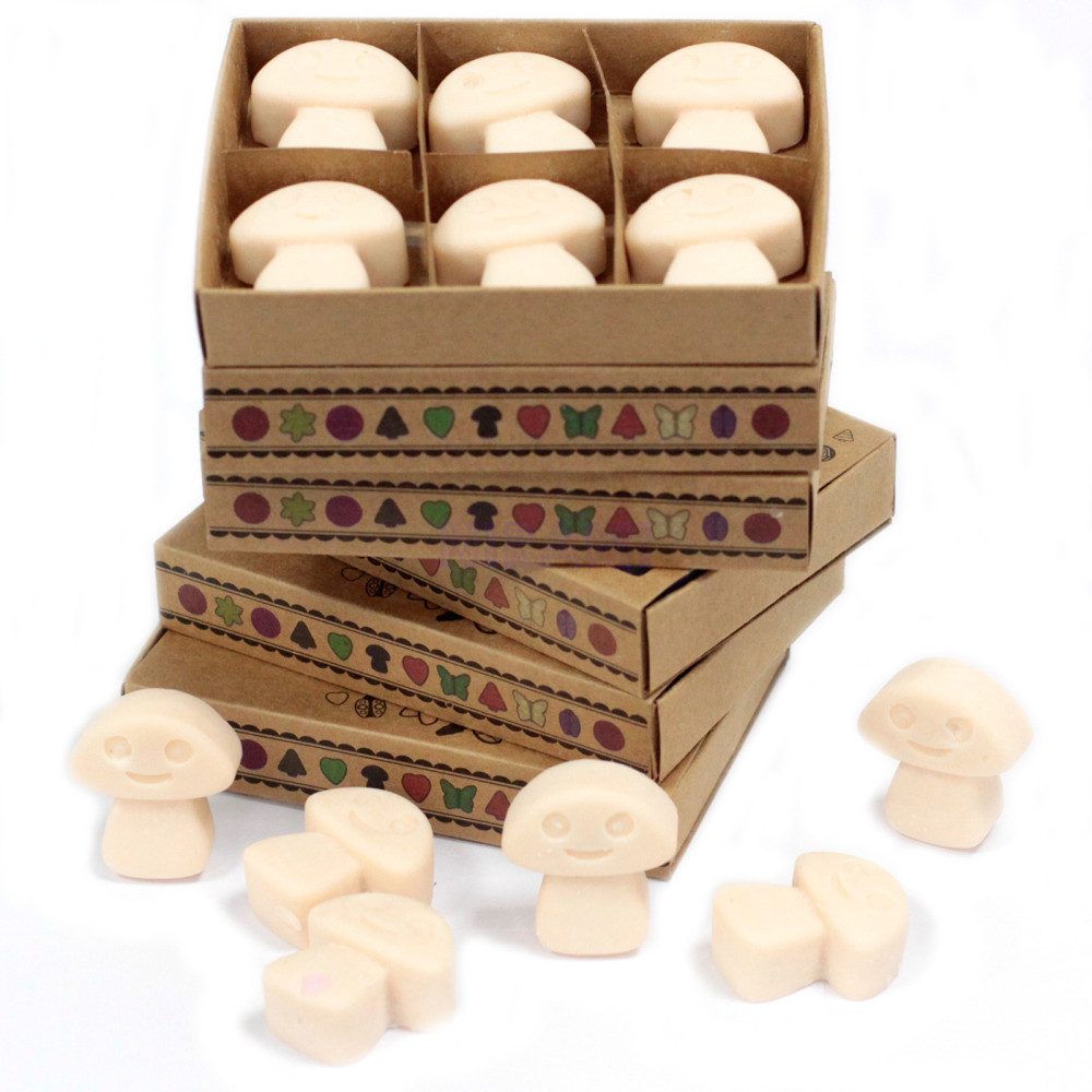 Nuez moscada y vainilla - Caja de 6 ceras de Soja 