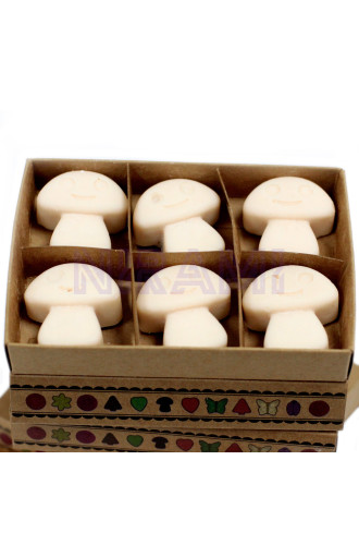Nuez moscada y vainilla - Caja de 6 ceras de Soja 