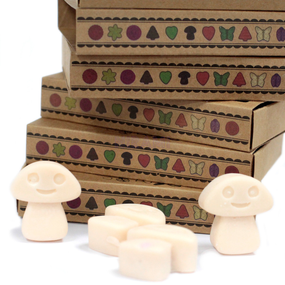 Nuez moscada y vainilla - Caja de 6 ceras de Soja 