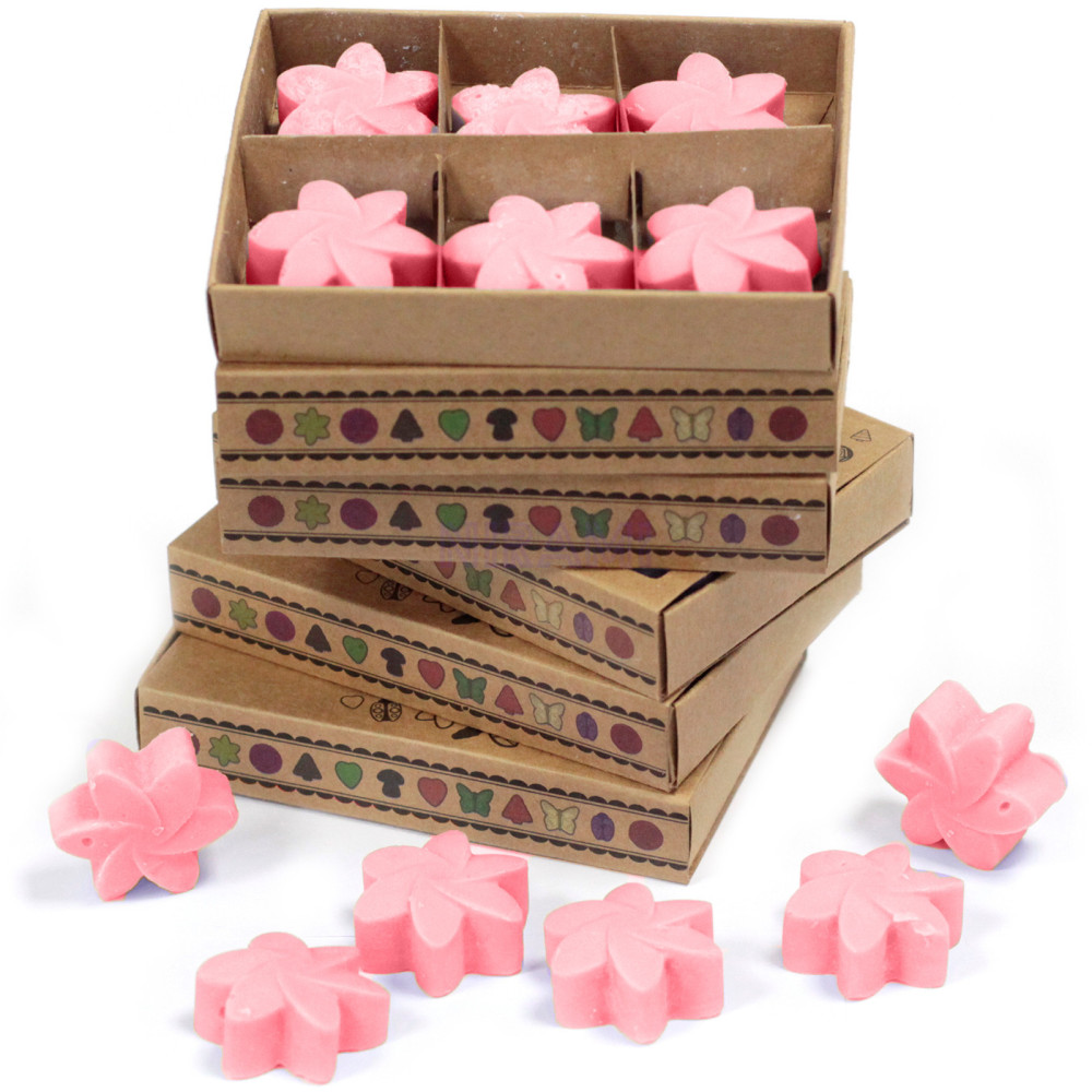 Rosa clásica - Caja de 6 ceras de Soja 