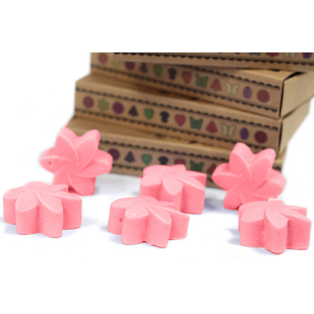 Rosa clásica - Caja de 6 ceras de Soja 