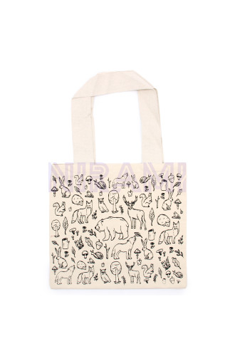Bolsas de Algodón de Compra Grandes - 38x42cm - Vida Silvestre - 280g