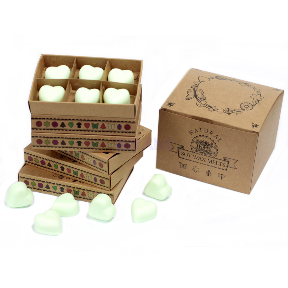 Menta y mentol - Caja de 6 ceras de Soja 