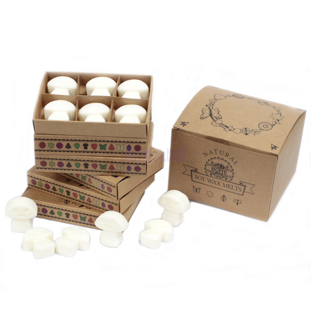 Almizcle blanco - Caja de 6 ceras de Soja 