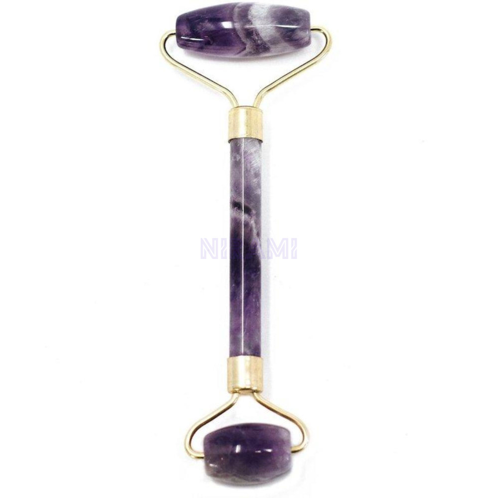 Gua Sha Rodillo Piedras Preciosas para Cara- Amatista