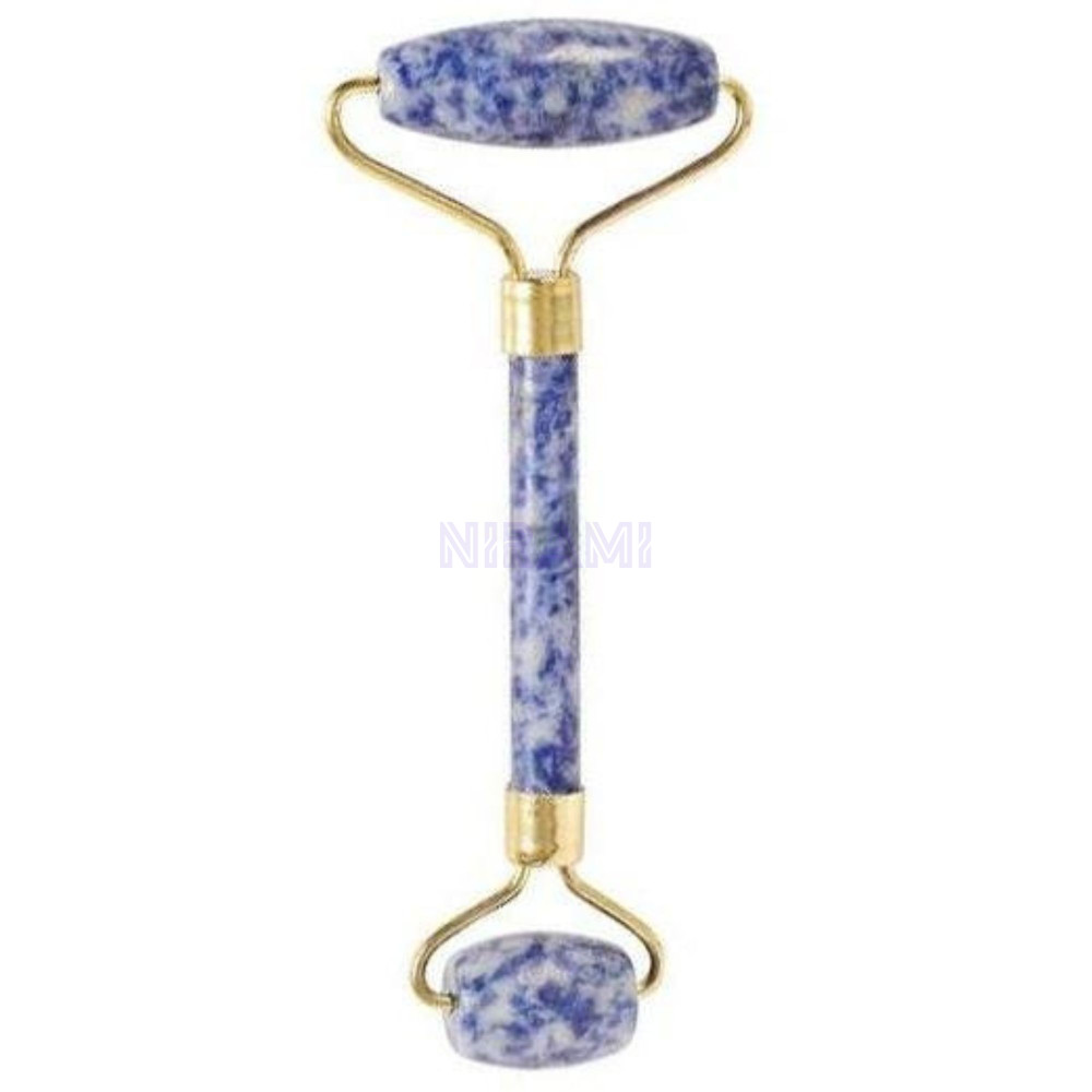 Gua Sha Rodillo Piedras Preciosas para Cara- Sodalita