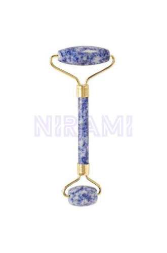 Gua Sha Rodillo Piedras Preciosas para Cara- Sodalita