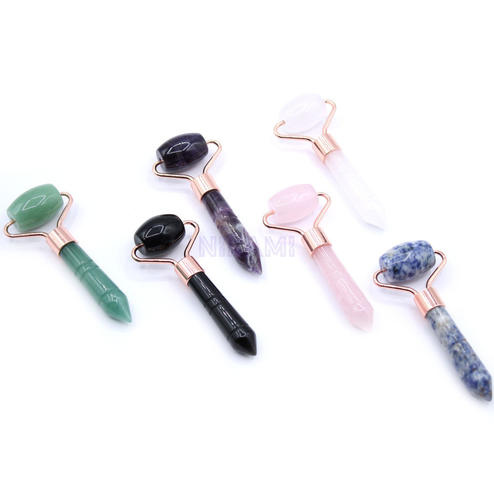Gua Sha Mini Rodillo de Piedras Preciosas - Sodalita