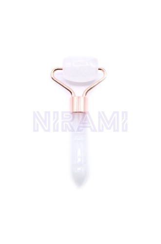 Gua Sha Mini Rodillo de Piedras Preciosas - Cuarzo de roca