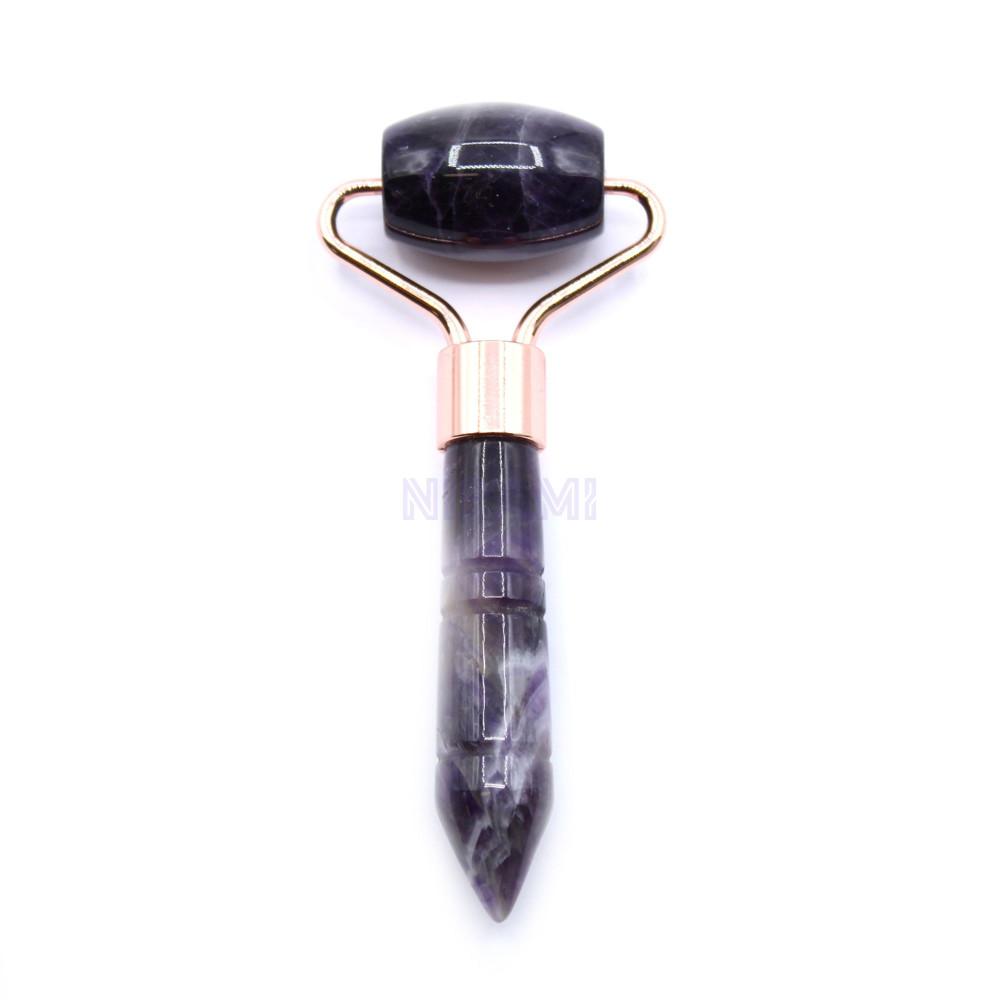 Gua Sha Mini Rodillo de Piedras Preciosas - Amatista