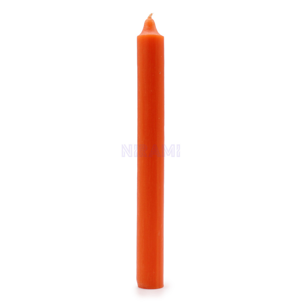 Naranja Rústico - Velas a Granel de Color Sólido - Paquete de 10