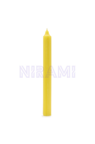 Limón Rústico - Velas a Granel de Color Sólido - Paquete de 10